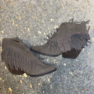 Fringe bootie